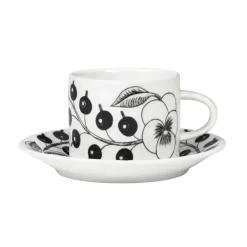 Paratiisi schotel Ø14 cm voor koffiekop 18 cl, Zwart
