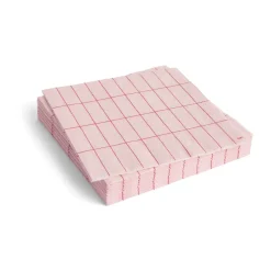 Pattern Dinner servet 40x40 cm 20-pack, Light pink-red grid
