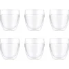Pavina Outdoor dubbelwandig plastic glas 6-pack, 25 cl