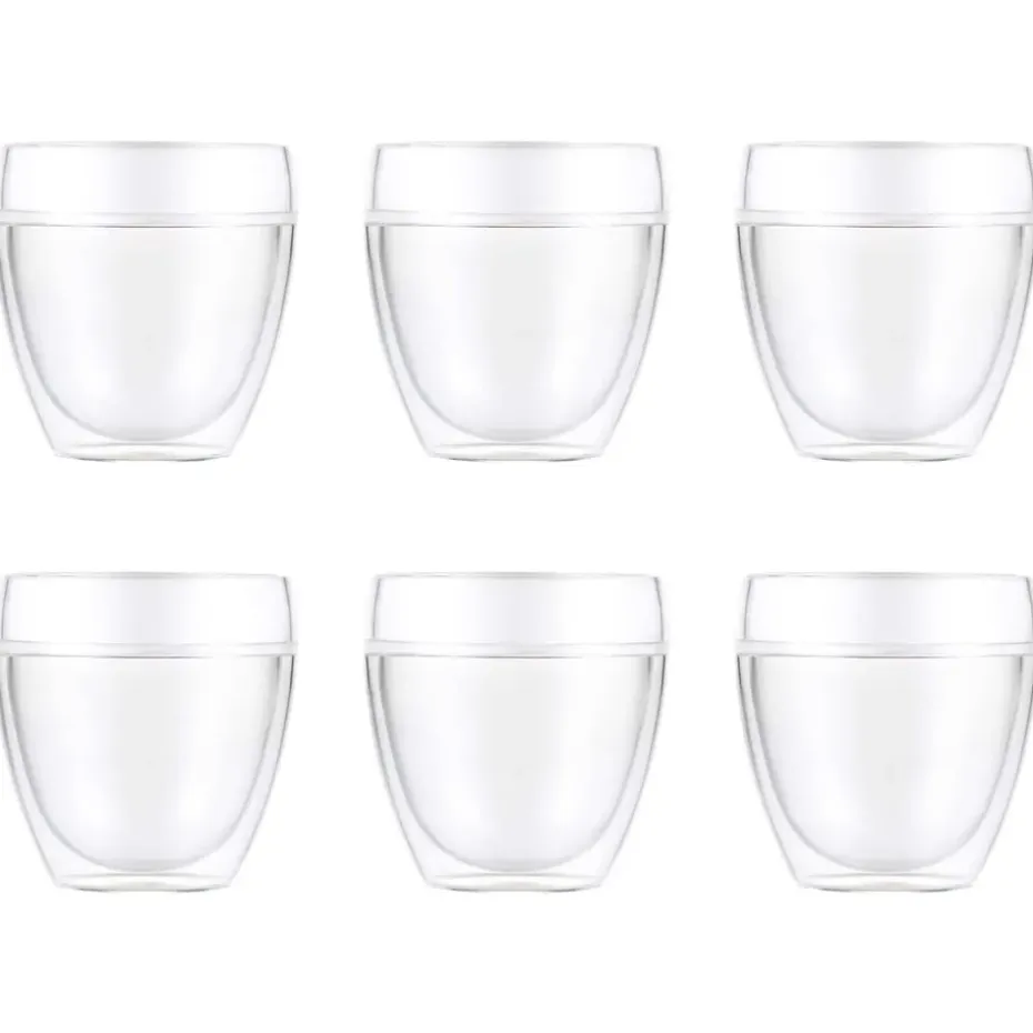 Pavina Outdoor dubbelwandig plastic glas 6-pack, 25 cl