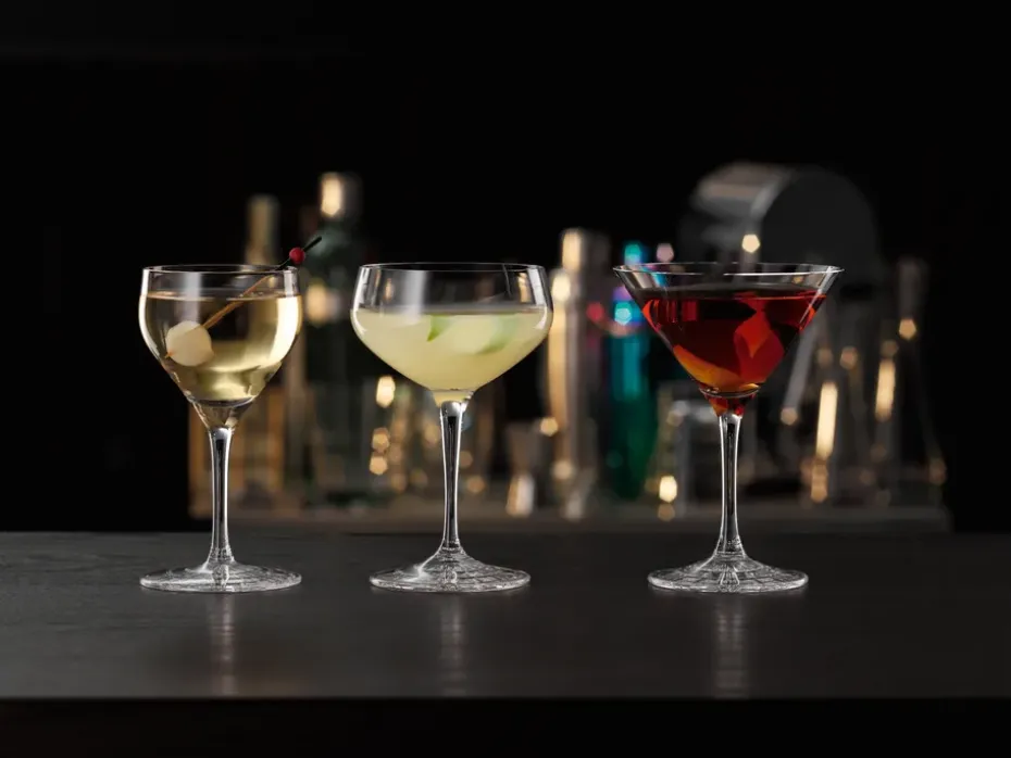 Perfect serve cocktailglas 15 cl 4-pack, Helder