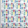 Picknick tafelzeil, wit-multi