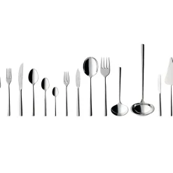 Piemont lunch bestekset 113-delig, Roestvrij staal
