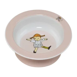 Pippi Cirkus zuignapbord Ø15,5 cm, Roze