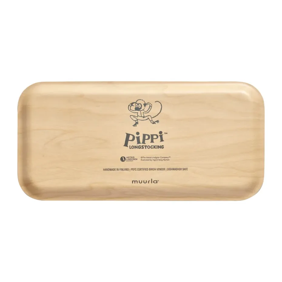 Pippi dienblad 13x27 cm, Pippi Longstocking
