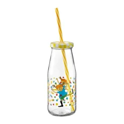 Pippi fles met deksel en rietje 4,5 dl, Hopsasa