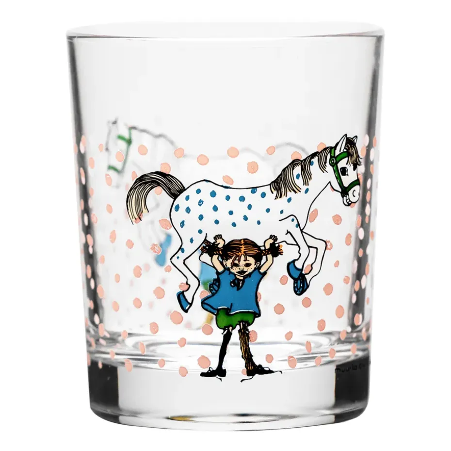 Pippi & Lilla Gubben drinkglas 20 cl, Multi