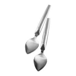 Plate-it quenelle lepels 2-pack, Staal