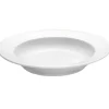 Plissé diep bord doorsnee 22 cm, Wit
