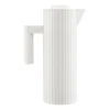Plissé thermoskan 1 L, Wit