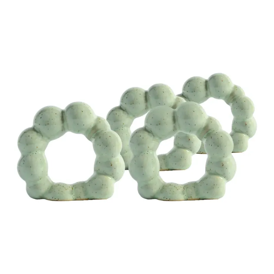 Porto servetring 4-pack, Mintgroen