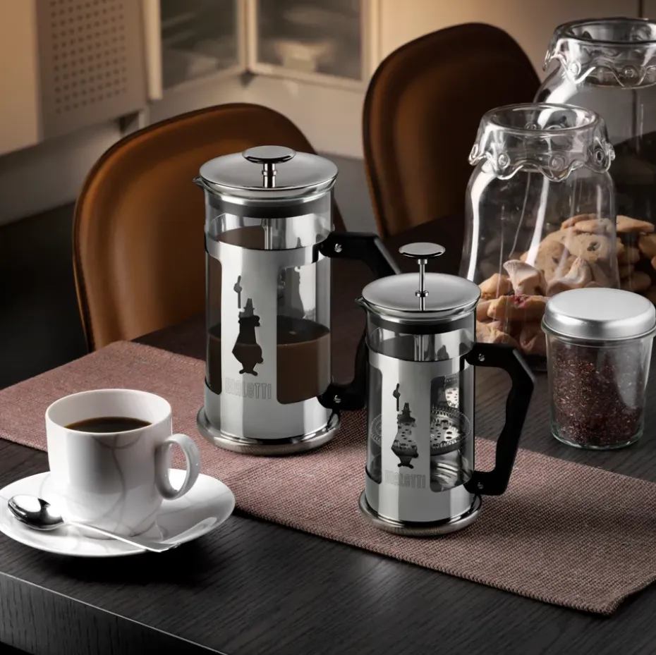 Preziosa cafetière 8 kopjes, Zilver-zwart