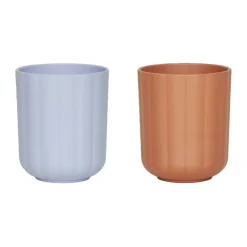 Pullo beker 2-pack, Caramel-ice blue