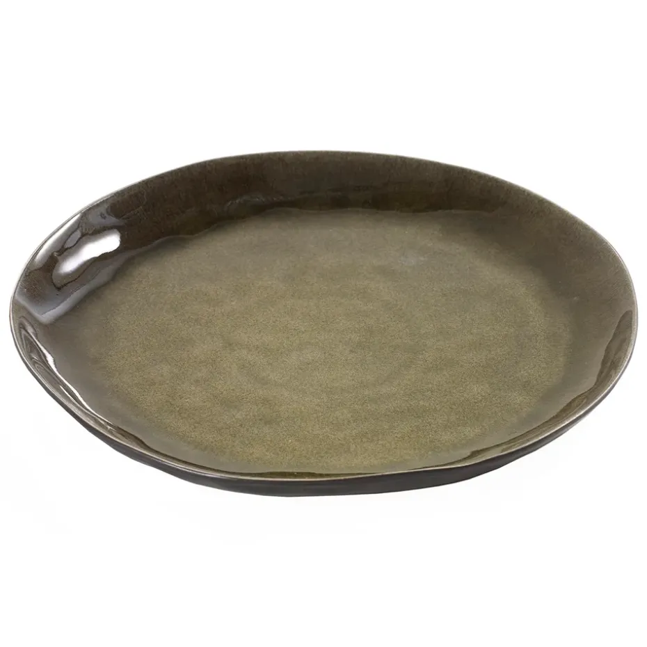 Pure bord 28 cm, Green