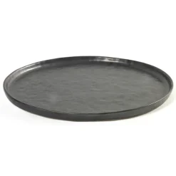 Pure bord 27 cm, Zwart