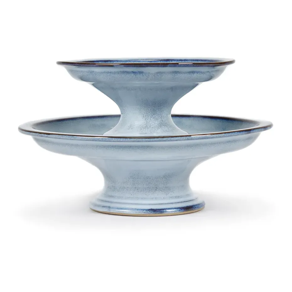 Pure taartschotel geglazuurd L Ø23,5 cm, Blue