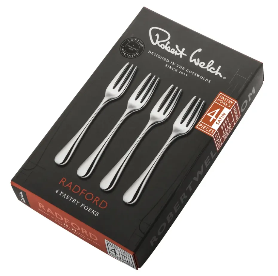 Radford dessertvork, mat, 4 stuks, Roestvrij staal