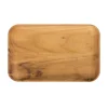 Raw bord rechthoekig 23,7x14,9 cm, Hout