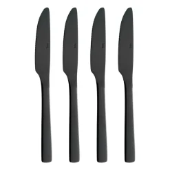 Raw dinermes 4-pack, Zwart