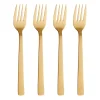 Raw dinervork 4-pack, Goud