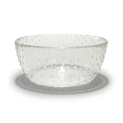 Raw glazen kom Ø14 cm, Helder