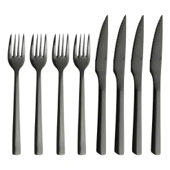 Raw grillbestek 8-delig, Zwart