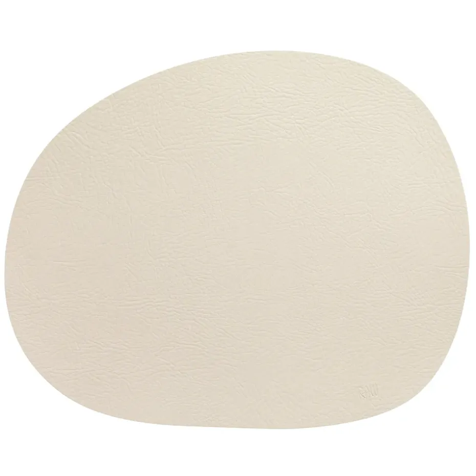 Raw placemat leer, Warm nude buffalo