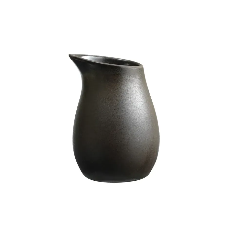Raw roomkan aardewerk 20 cl, Metallic brown