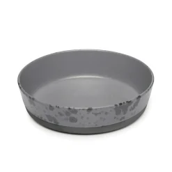Raw soepbord Ø19,4 cm., grijs met stippen