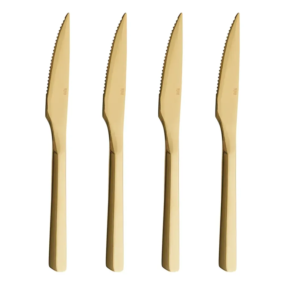 Raw steakmessenset 4-pack, Goud