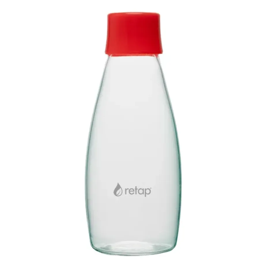 Retap Go 05 glazen fles schroefdop 50 cl, Red