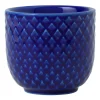 Rhombe eierdop Ø5 cm, Donkerblauw
