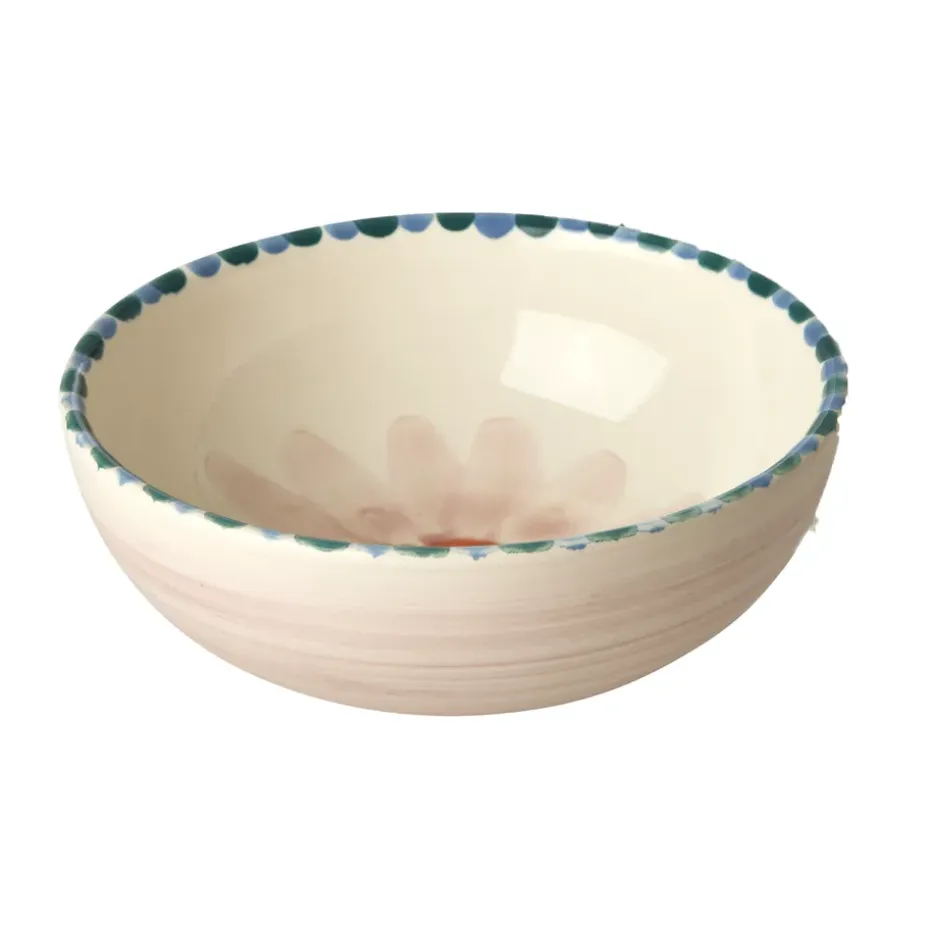 Rice keramiekschaal 35 cl, Soft Pink Flower-lavendel