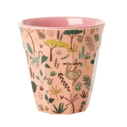 Rice melaminebeker medium, Coral-Jungle animals