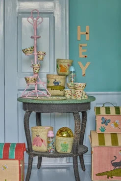 Rice melaminekom medium, Sweet Jungle Print-Soft Pink