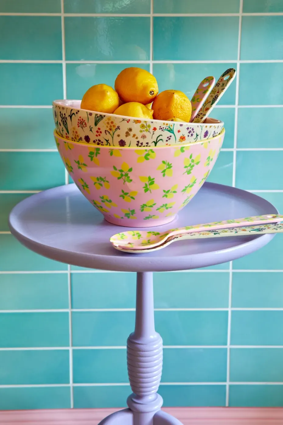 Rice saladebestek melamine 2-delig, Wild flowers