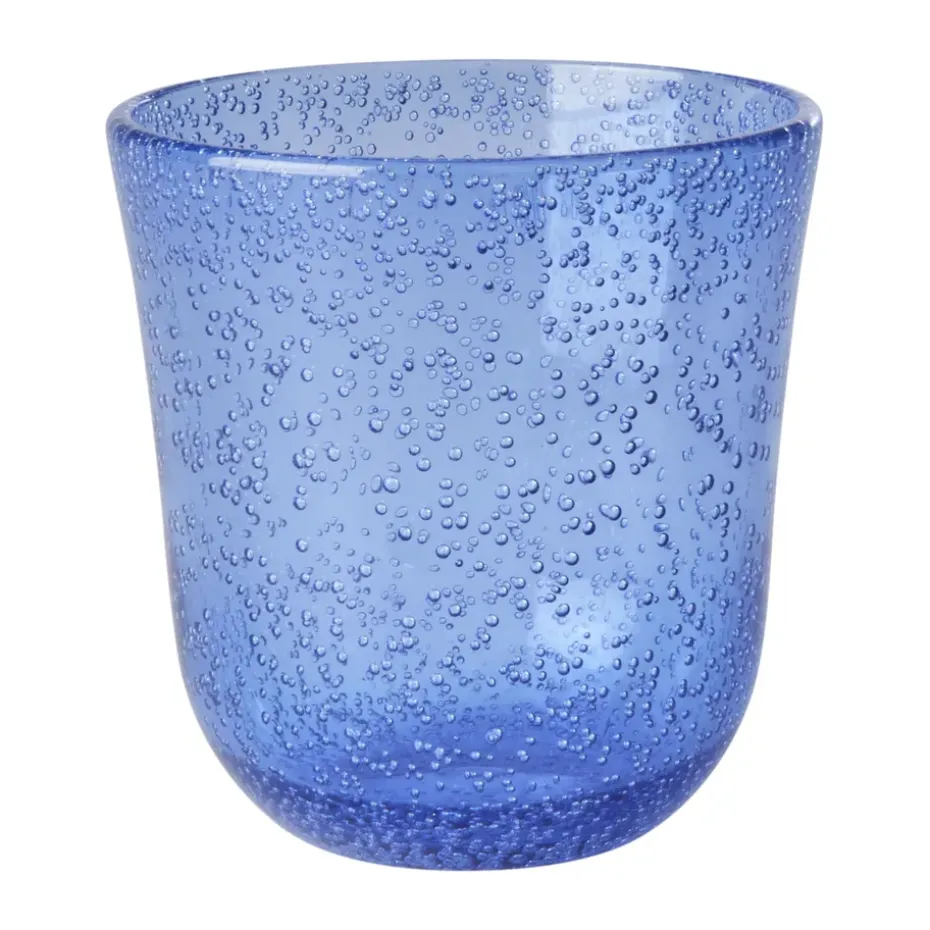 Rice tumblerglas bubbelontwerp acryl 41 cl, Blue