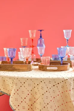 Rice wijnglas bubble design 36 cl, Blue