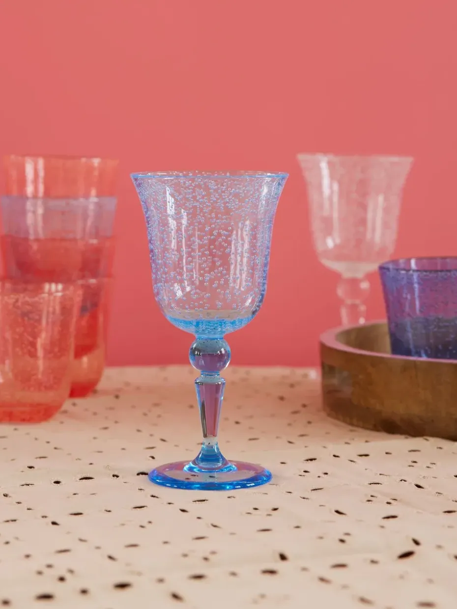 Rice wijnglas bubble design 36 cl, Mint