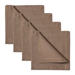 Robert servet 4-pack, Grijsbruin