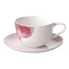 Rose Garden kop met schotel, Roze-wit