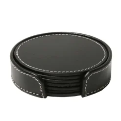 Ørskov onderzetter (glazen) 6-pack, zwart