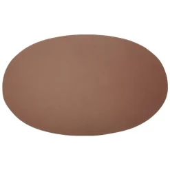 Ørskov placemat leer ovaal, congnac