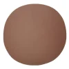 Ørskov placemat leer rond, cognac