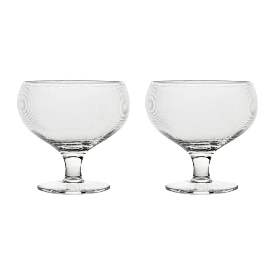 Sagaform Blanka champagnecoupe 30 cl 2-pack, Helder