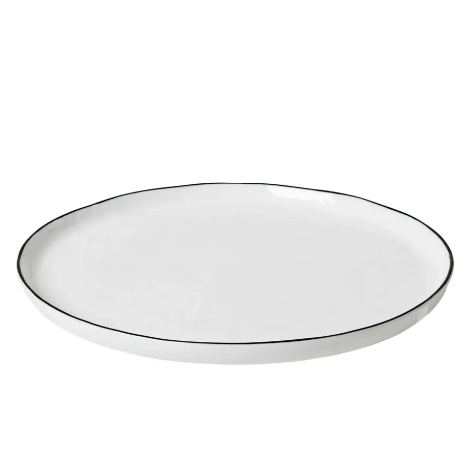 Salt bord zonder stippen, Ø 18 cm.