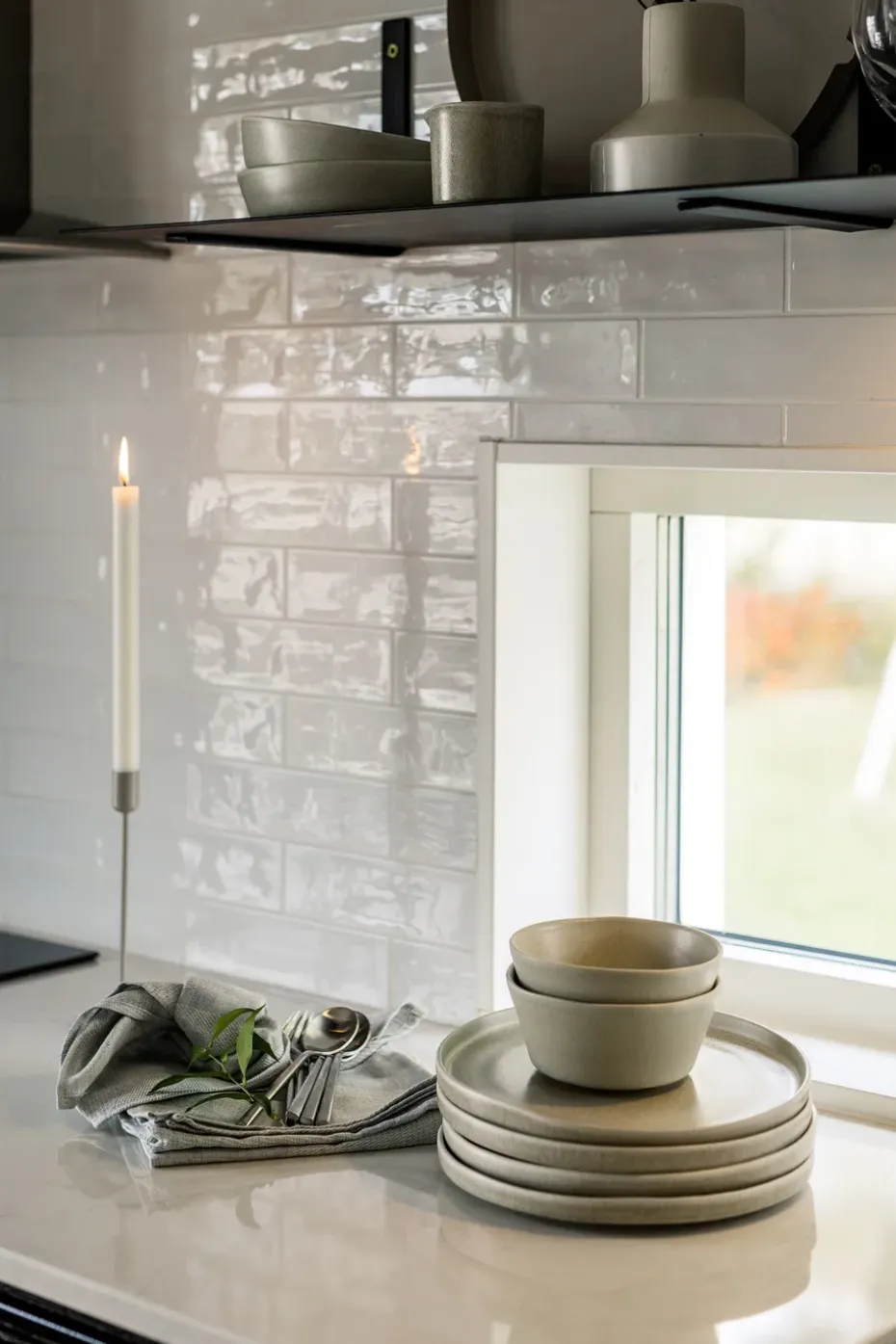 Sandsbro dinerbord, Lichtgrijs, Ø26 cm