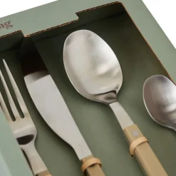 70's bestekset 16-delig, Olive