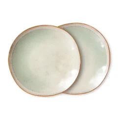 70's bord 22 cm 2-pack, Mist