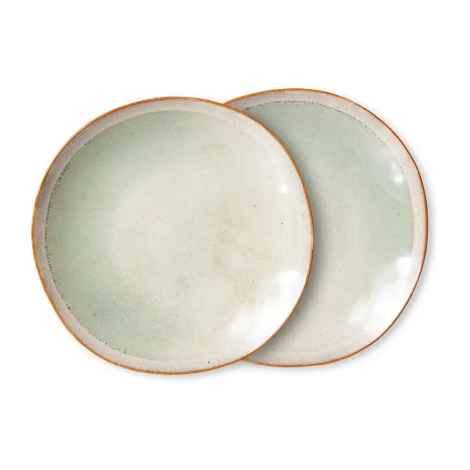 70's bord 22 cm 2-pack, Mist
